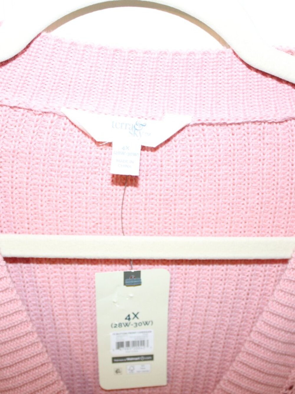 NWT Terra & Sky button front cardigan 4X(28W-30W) - Picture 5 of 7